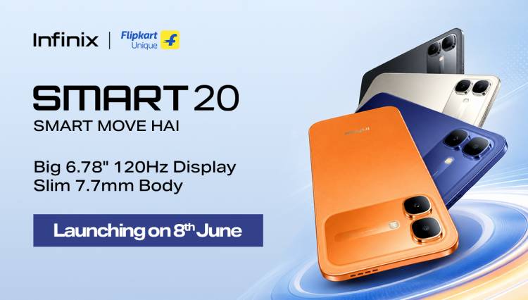 Designed for Entertainment and Built to Last! Infinix SMART 20 arrives on 8 June, delivering stylish design, lasting durability, and unbeatable value for everyday users.