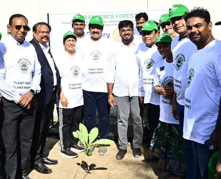 Rotary District 3234 Creates History with 15,000-Tree Plantation Drive on World Environment Day