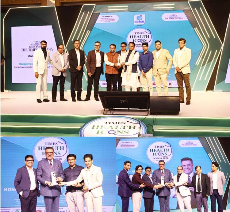 Manipal Hospital Bhubaneswar Honoured with Multiple Speciality Awards at Times Health Icons 2026