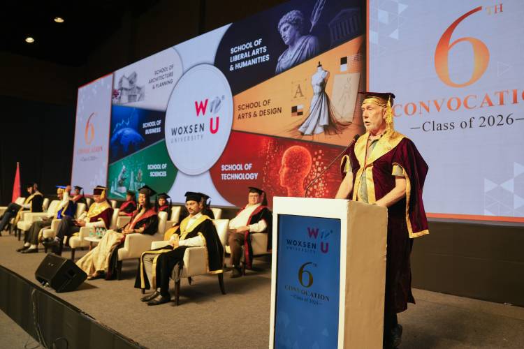  ​Woxsen University Confers Degrees on 1,198 Graduates; Honours Renowned Social Psychologist Dr. Roy F. Baumeister