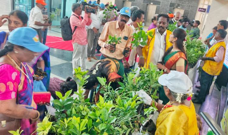 சுற்றுச்சூழல் பாதுகாக்க அரிமா மாவட்ட ஆளுநர் ராஜேஷ் ஜோஷி ஒரு லட்சம் மரக்கன்றுகள் வளர்க்கும் திட்டம் தொடங்கினார்