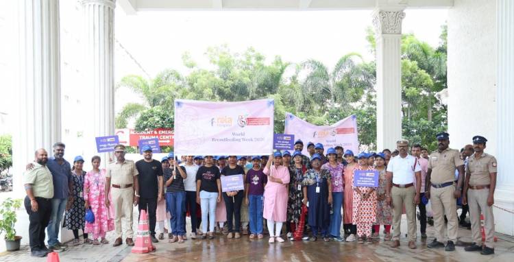 Rela Hospital Hosts 3-Km Walkathon to Observe World Breastfeeding Week