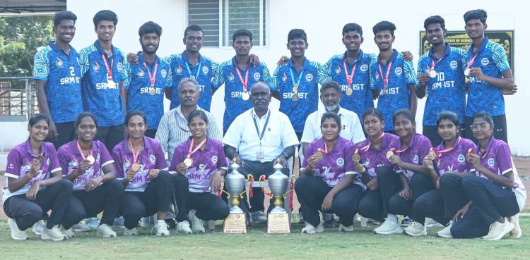  SRMIST Ball Badminton Men’s and Women’s Teams Win Gold Medals at Buck Memorial Sports Festival 2026 