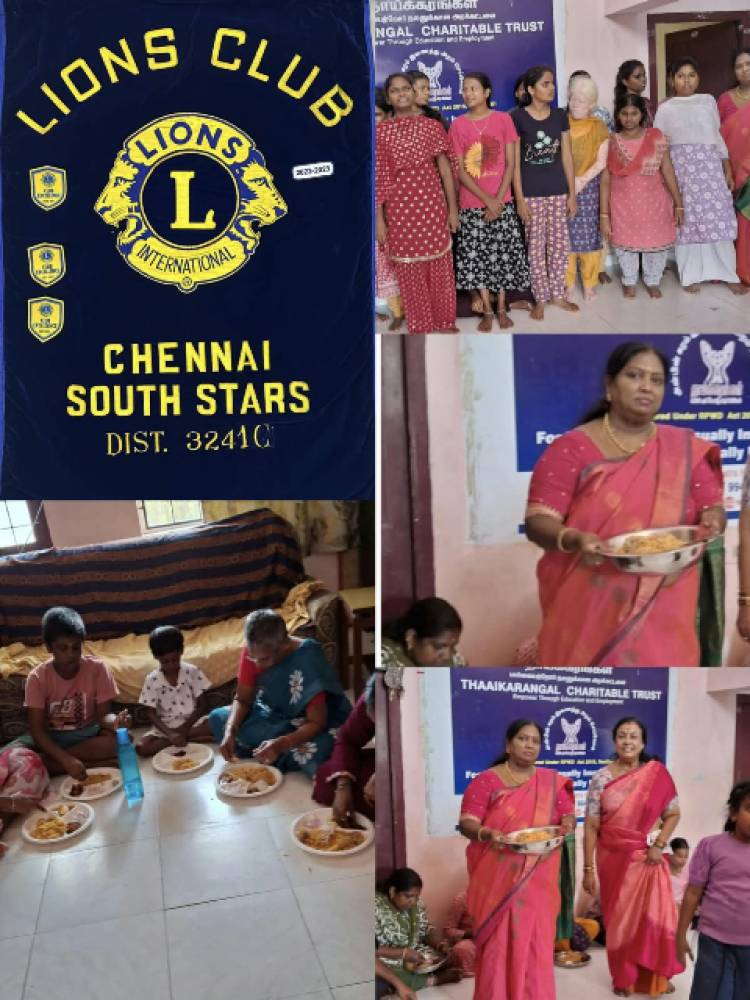 LC Chennai South Stars Organises Hunger Project at Thaikaranhal