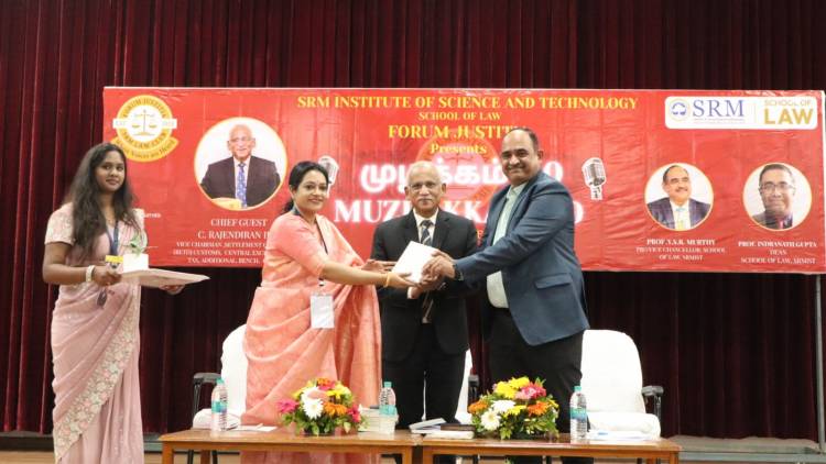 SRM School of Law Inaugurates Muzhakkam 2.0  with Focus on Tamil and Socio-Legal Awareness