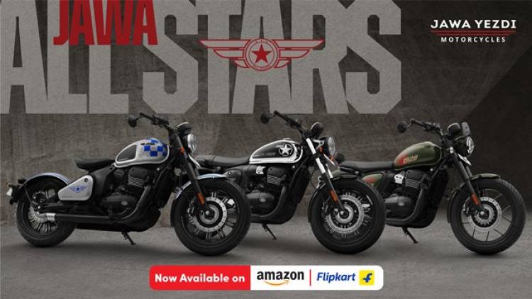 Jawa Yezdi makes Festive Buying Easier, Bringing the entire Jawa All Stars Range to Amazon.in and Flipkart 
